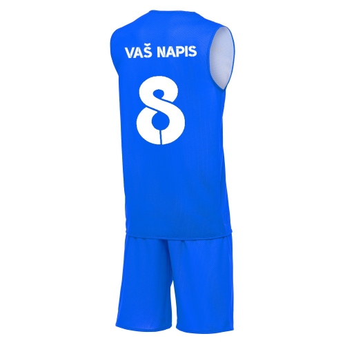 Macron Sportswear Kompleti s tiskom Cicibasket Double Roja-Bela | Otroški košarkarski dres | Macron Sportswear