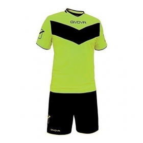 Givova Outlet dresi Vittoria Rumena fluo-Črna | Nogometni dres | Givova