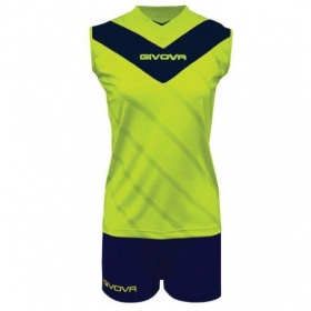 Givova Outlet dresi Muro Rumena Fluo-Modra | Ženski dres za odbojko | Givova