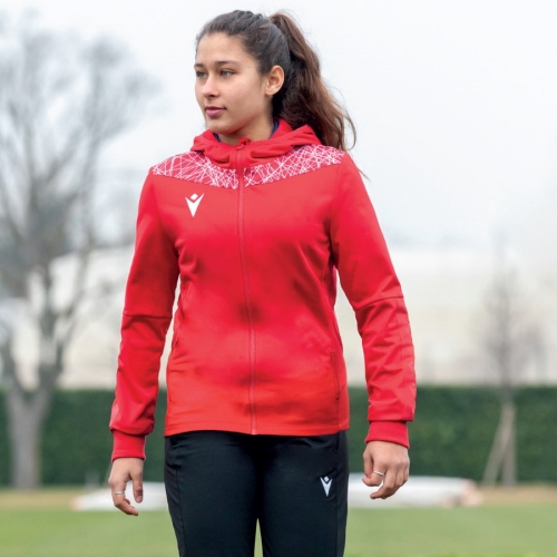 Macron Sportswear Outlet Trenirke Aurora BLUWHI | Ženski zgornji del trenirke | Macron Sportswear