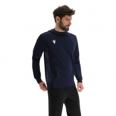 Macron Sportswear Moški zgornji deli trenirk Electro Hoodie BLU | Športna trenirka | Macron Sportswear