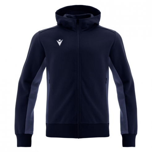 Macron Sportswear Moški zgornji deli trenirk Trumpet Hoodie BLU | Športna trenirka | Macron Sportswear