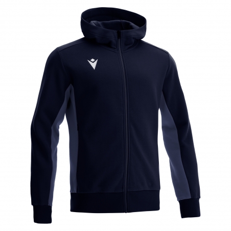 Macron Sportswear Moški zgornji deli trenirk Trumpet Hoodie BLU | Športna trenirka | Macron Sportswear