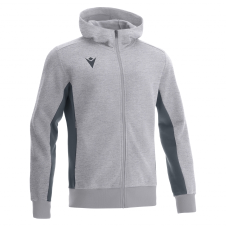 Macron Sportswear Moški zgornji deli trenirk Trumpet Hoodie GRY | Športna trenirka | Macron Sportswear