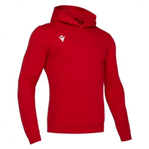 Macron Sportswear Moški zgornji deli trenirk Banjo Hero Hoodie RED | Športna trenirka | Macron Sportswear