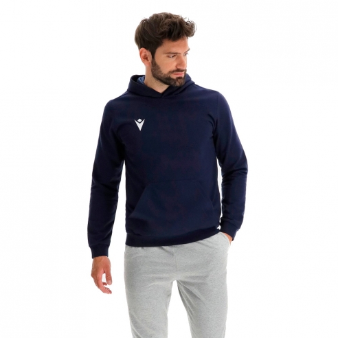 Macron Sportswear Moški zgornji deli trenirk Banjo Hero Hoodie BLU | Športna trenirka | Macron Sportswear