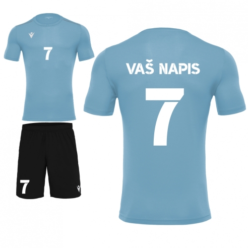 Macron Sportswear Kompleti s tiskom Cici Rigel Basic Sv. modra | Otroški nogometni dres | Macron Sportswear