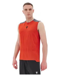 Macron Sportswear Moške majice / Moške polo majice Yanis Icon RED | Moška majica brez rokavov | Macron Sportswear