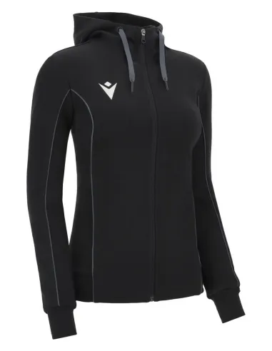 Macron Sportswear Ženski zgornji deli trenirk Bass Hoodie BLA | Ženska športna trenirka | Macron Sportswear