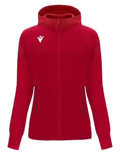 Macron Sportswear Ženski zgornji deli trenirk Drum Hoodie RED | Ženska športna trenirka | Macron Sportswear
