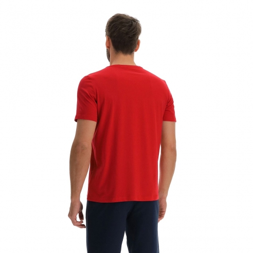 Macron Sportswear Moške majice / Moške polo majice Boost Hero SIN RED | Kratka Majica | Macron Sportswear