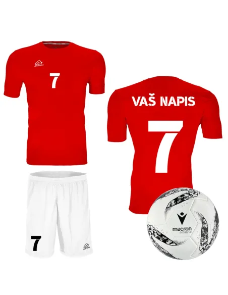 Acerbis Cici paketi Cici Football Rdeča | Otroški nogometni komplet | Acerbis