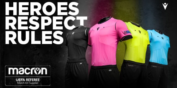 MACRON je nov uraden distributer za UEFA sodnike