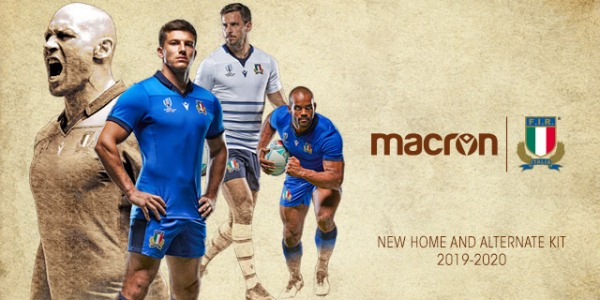 SIMBOL LEONARDA DA VINCI NA NOVI MACRON MAJICI ZA ITALIJANSKO REPREZENTANCO RUGBY MOŠTVA